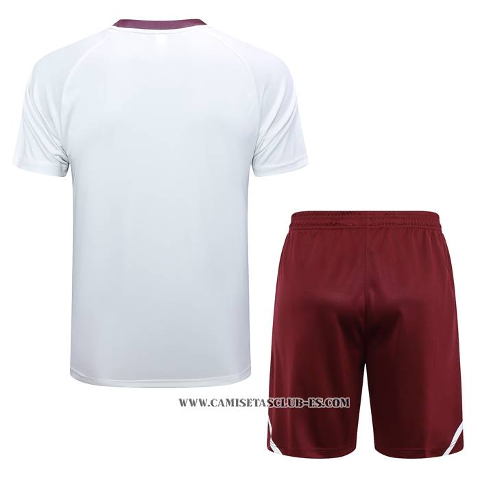 Chandal del Flamengo 24-25 Manga Corta Blanco - Pantalon Corto